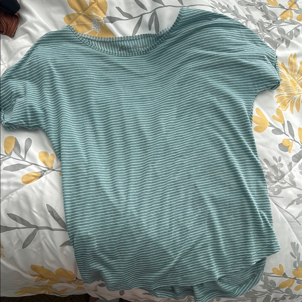 Eddie Bauer Green Boxy Short Sleeve T-Shirt